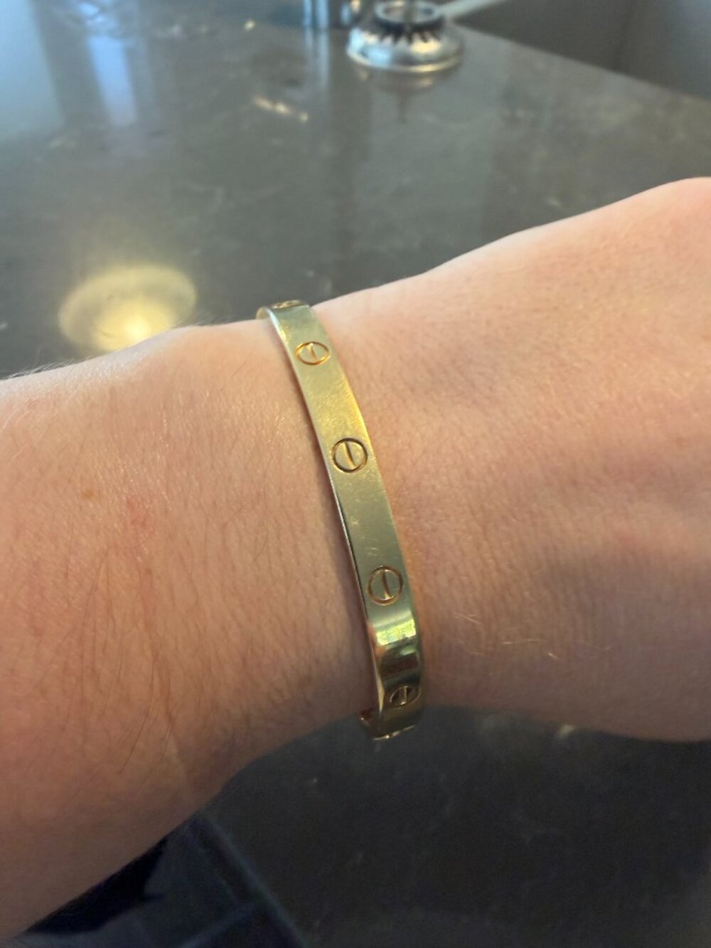 Cartier Love bracelet with box and papers and screwdriver